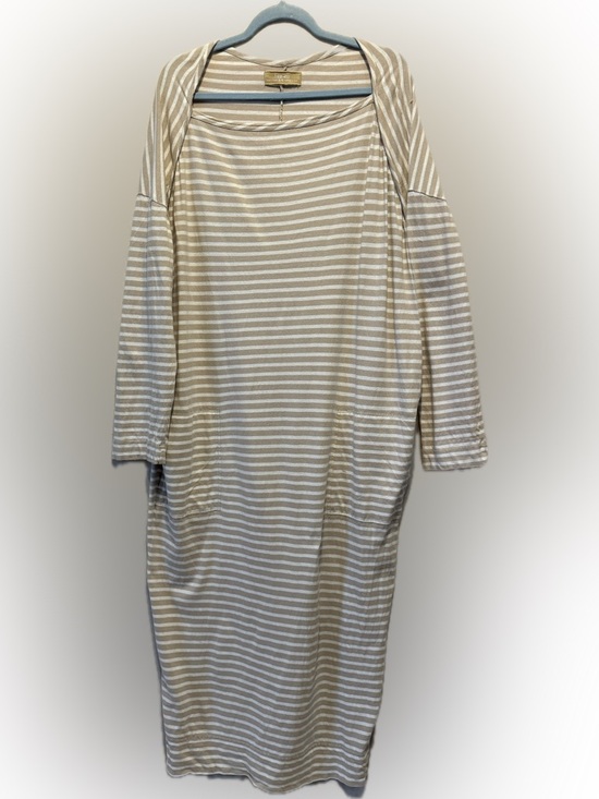 Free People Dresses & Skirts - Free People Striped Maxi Dress in Beige and White